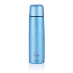 Vue Bouteille isotherme en acier inoxydable de couleur bleu| Krokrodeal