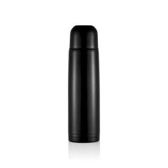 Vue Bouteille isotherme en acier inoxydable de couleur noir| Krokrodeal