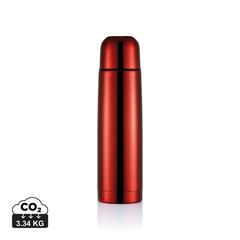 Vue Bouteille isotherme en acier inoxydable de couleur rouge| Krokrodeal
