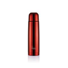 Vue Bouteille isotherme en acier inoxydable de couleur rouge| Krokrodeal