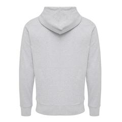 Vue Sweat à capuche avec zip en coton recyclé Iqoniq Abisko de couleur gris| Krokrodeal