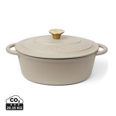 Vue VINGA Marmite en fonte émaillée 3.5L Monte de couleur gris| Krokrodeal