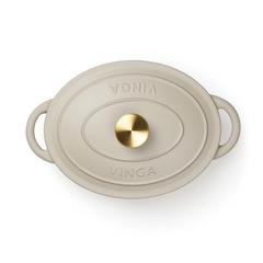 Vue VINGA Marmite en fonte émaillée 3.5L Monte de couleur gris| Krokrodeal