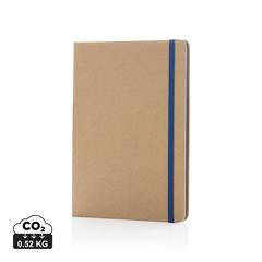 Vue Carnet kraft A5 de couleur bleu| Krokrodeal