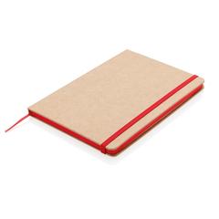 Vue Carnet kraft A5 de couleur rouge| Krokrodeal
