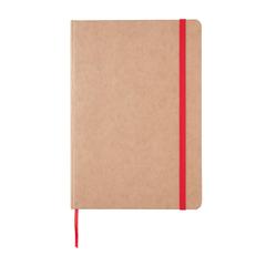 Vue Carnet kraft A5 de couleur rouge| Krokrodeal