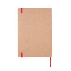 Vue Carnet kraft A5 de couleur rouge| Krokrodeal