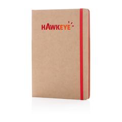 Vue Carnet kraft A5 de couleur rouge| Krokrodeal