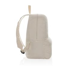 Vue Sac à dos en toile recyclée 285g/m² non teintée Aware™ de couleur blanc| Krokrodeal