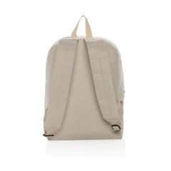 Vue Sac à dos en toile recyclée 285g/m² non teintée Aware™ de couleur blanc| Krokrodeal