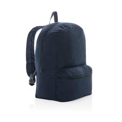 Vue Sac à dos en toile recyclée 285g/m² non teintée Aware™ de couleur bleu| Krokrodeal
