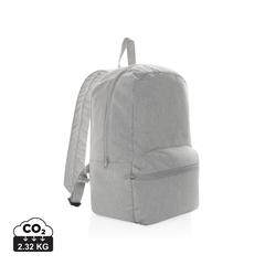 Vue Sac à dos en toile recyclée 285g/m² non teintée Aware™ de couleur gris| Krokrodeal