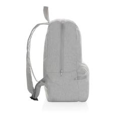 Vue Sac à dos en toile recyclée 285g/m² non teintée Aware™ de couleur gris| Krokrodeal