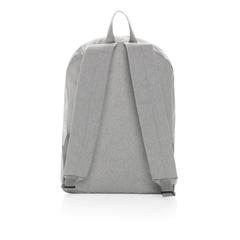 Vue Sac à dos en toile recyclée 285g/m² non teintée Aware™ de couleur gris| Krokrodeal