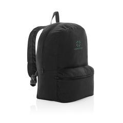 Vue Sac à dos en toile recyclée 285g/m² non teintée Aware™ de couleur noir| Krokrodeal