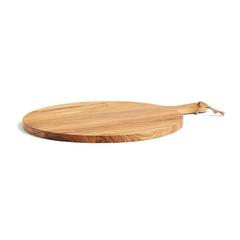 Vue VINGA Planche de service ronde Buscot de couleur marron| Krokrodeal