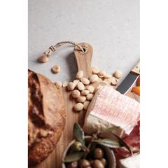 Vue VINGA Planche de service ronde Buscot de couleur marron| Krokrodeal