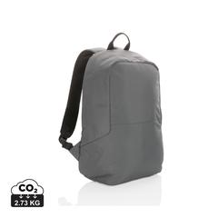 Vue Sac à dos antivol en rPET Impact AWARE™ de couleur gris| Krokrodeal