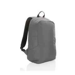 Vue Sac à dos antivol en rPET Impact AWARE™ de couleur gris| Krokrodeal