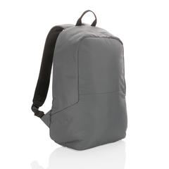 Vue Sac à dos antivol en rPET Impact AWARE™ de couleur gris| Krokrodeal