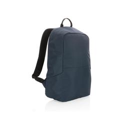 Vue Sac à dos antivol en rPET Impact AWARE™ de couleur bleu| Krokrodeal