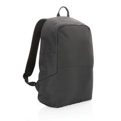 Vue Sac à dos antivol en rPET Impact AWARE™ de couleur noir| Krokrodeal