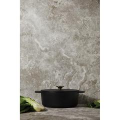Vue Cocotte 23cm en fonte Ukiyo de couleur noir| Krokrodeal