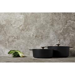 Vue Cocotte 23cm en fonte Ukiyo de couleur noir| Krokrodeal