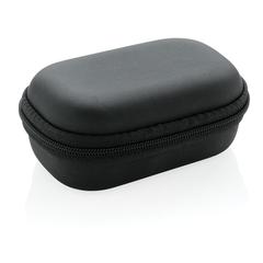 Vue Ecouteurs sport TWS dans son boitier de charge de couleur noir| Krokrodeal