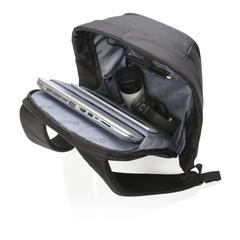 Vue Sac à dos antivol à ordinateur 15,6” de couleur noir| Krokrodeal