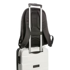 Vue Sac à dos antivol à ordinateur 15,6” de couleur noir| Krokrodeal