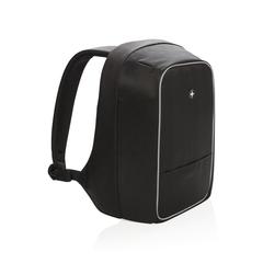 Vue Sac à dos antivol à ordinateur 15,6” de couleur noir| Krokrodeal