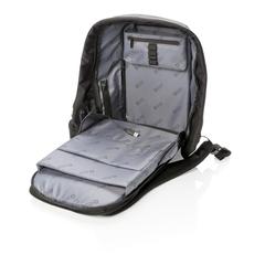 Vue Sac à dos antivol à ordinateur 15,6” de couleur noir| Krokrodeal