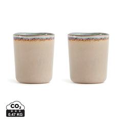 Vue VINGA Set de 2 mugs Nomimono de couleur beige| Krokrodeal