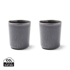 Vue VINGA Set de 2 mugs Nomimono de couleur noir| Krokrodeal