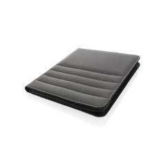 Vue Conférencier A4 zippé Impact en rPET AWARE™ de couleur gris| Krokrodeal