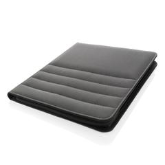 Vue Conférencier A4 zippé Impact en rPET AWARE™ de couleur gris| Krokrodeal