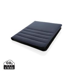 Vue Conférencier A4 zippé Impact en rPET AWARE™ de couleur bleu| Krokrodeal