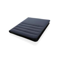 Vue Conférencier A4 zippé Impact en rPET AWARE™ de couleur bleu| Krokrodeal