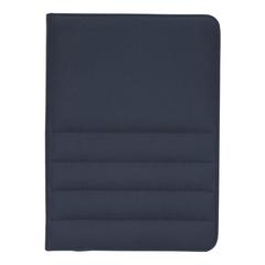 Vue Conférencier A4 zippé Impact en rPET AWARE™ de couleur bleu| Krokrodeal