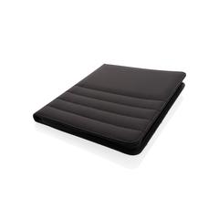 Vue Conférencier A4 zippé Impact en rPET AWARE™ de couleur noir| Krokrodeal