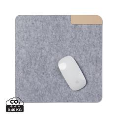 Vue VINGA Tapis de souris en feutre recyclé GRS Albon de couleur gris| Krokrodeal