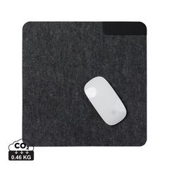 Vue VINGA Tapis de souris en feutre recyclé GRS Albon de couleur noir| Krokrodeal