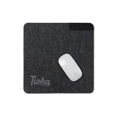 Vue VINGA Tapis de souris en feutre recyclé GRS Albon de couleur noir| Krokrodeal