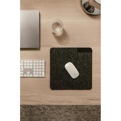 Vue VINGA Tapis de souris en feutre recyclé GRS Albon de couleur noir| Krokrodeal