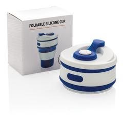 Vue Mug en silicone pliable de couleur bleu| Krokrodeal