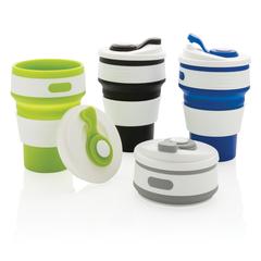 Vue Mug en silicone pliable de couleur bleu| Krokrodeal