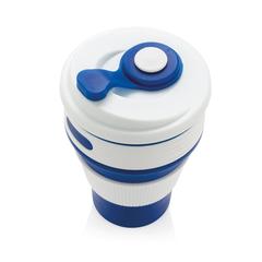 Vue Mug en silicone pliable de couleur bleu| Krokrodeal
