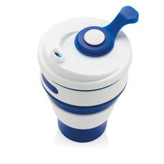 Vue Mug en silicone pliable de couleur bleu| Krokrodeal