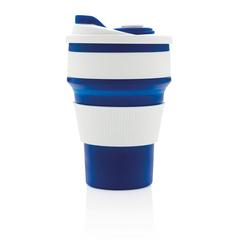 Vue Mug en silicone pliable de couleur bleu| Krokrodeal